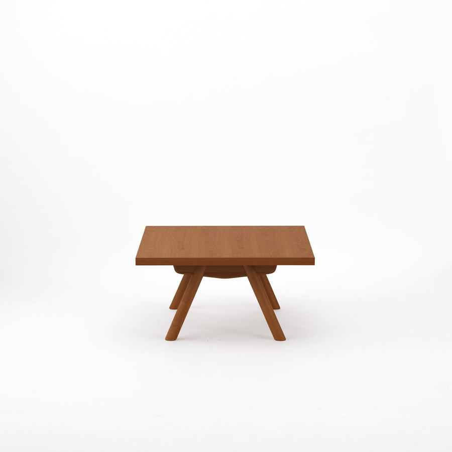 KUUM Living Table W800×D800 アッシュ無垢材ブラウン Wood