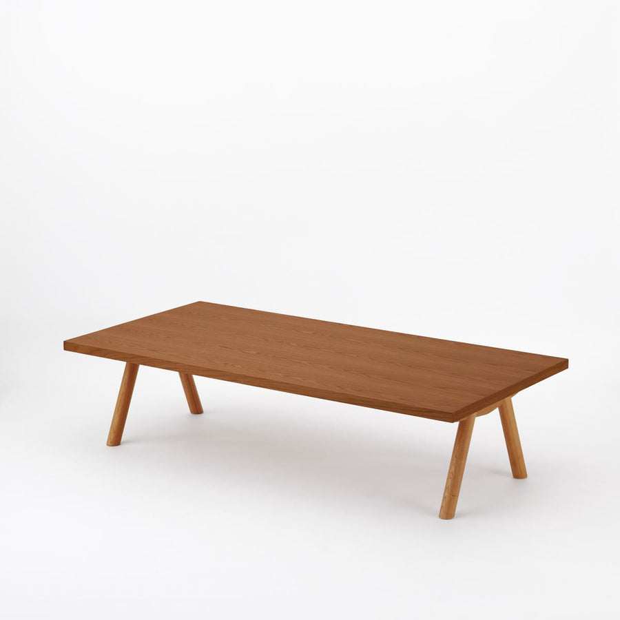 KUUM Living Table W1600×D800 アッシュ無垢材ブラウン Wood