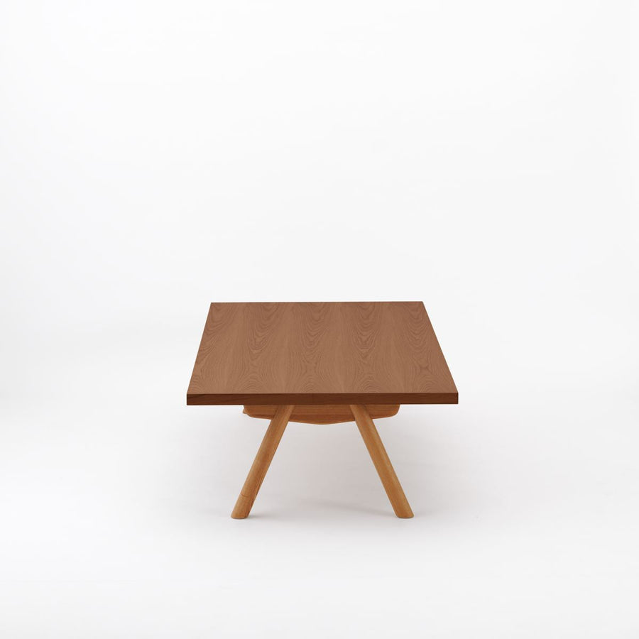 KUUM Living Table W1600×D800 アッシュ無垢材ブラウン Wood