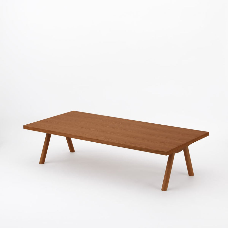 KUUM Living Table W1600×D800 アッシュ無垢材ブラウン Wood