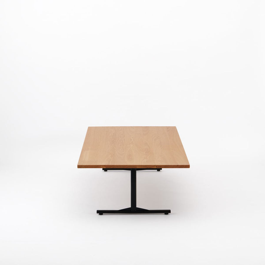 KUUM Living Table W1600×D800 オーク突板ナチュラル Steel