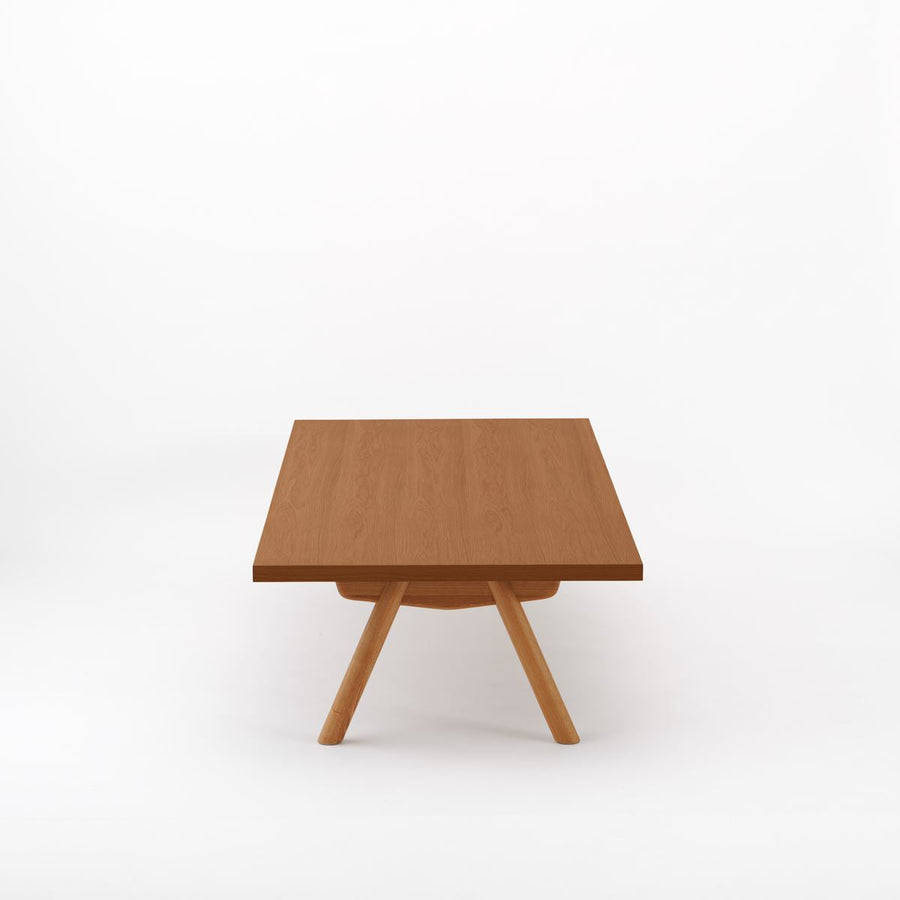 KUUM Living Table W1800×D800 アッシュ無垢材ブラウン Wood