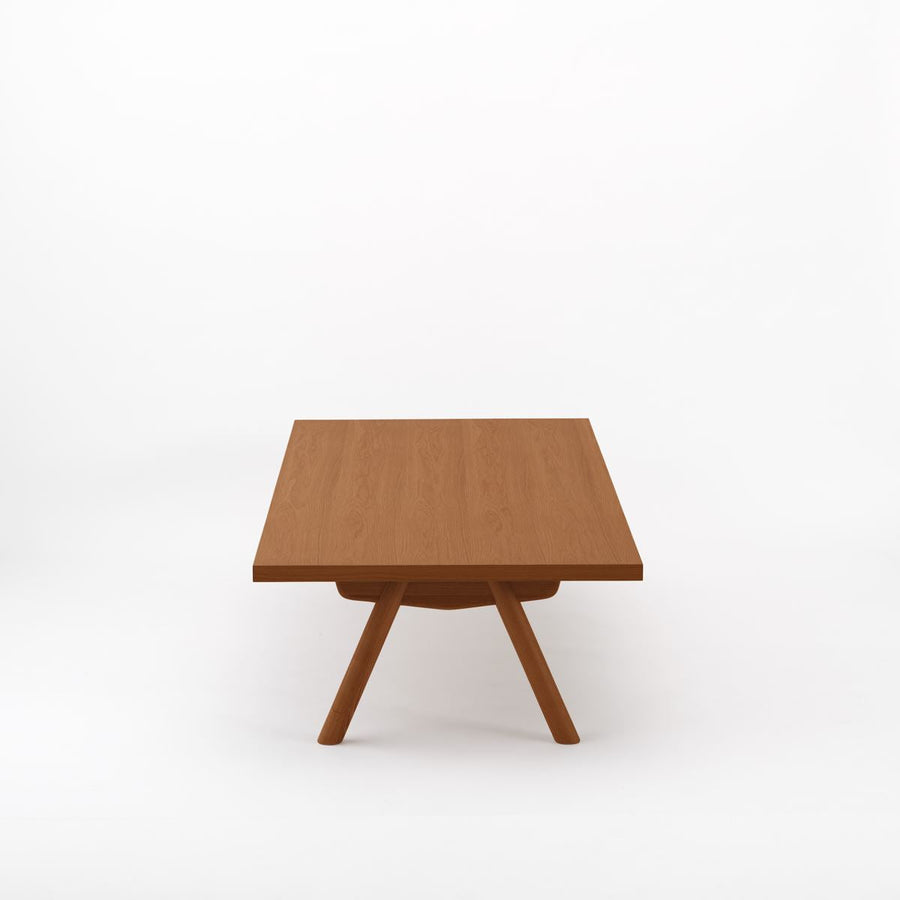 KUUM Living Table W1800×D800 アッシュ無垢材ブラウン Wood