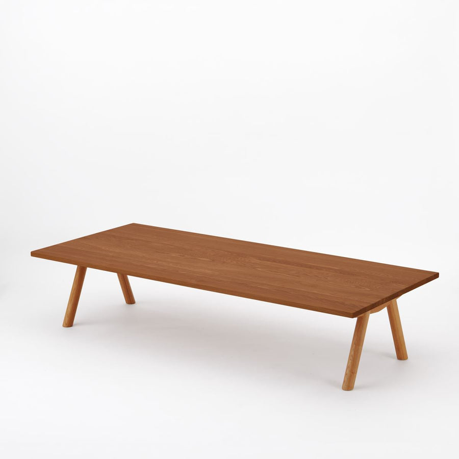 KUUM Living Table W1800×D800 オーク突板ブラウン Wood