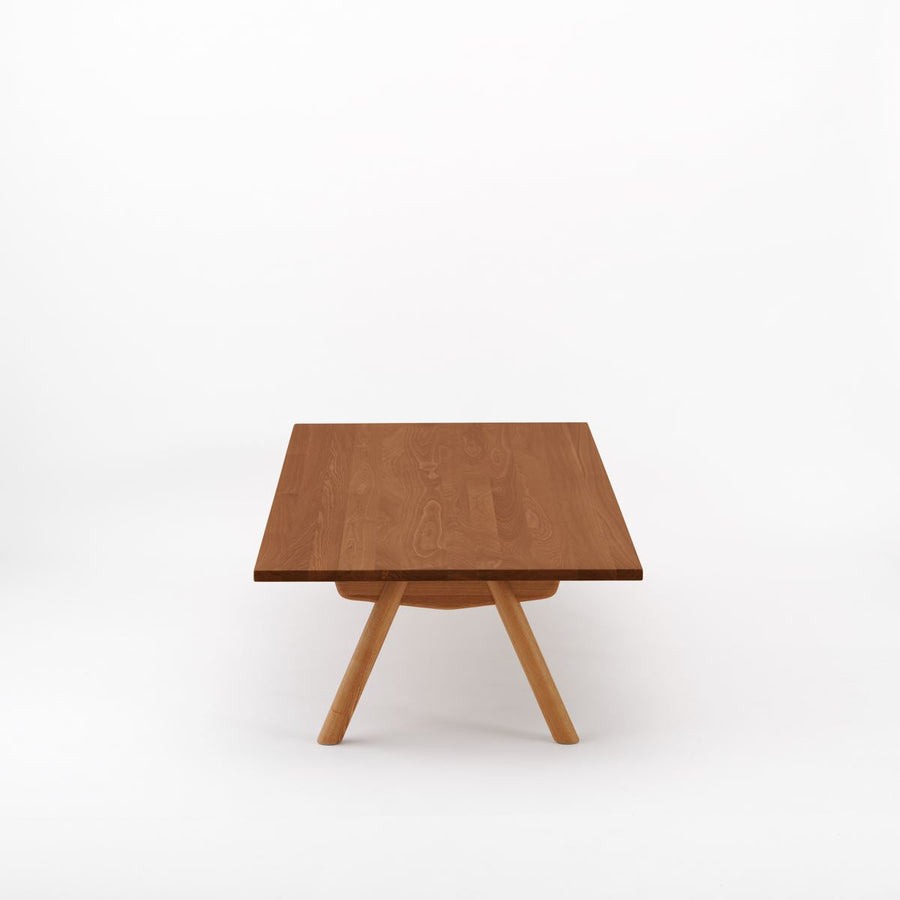 KUUM Living Table W1800×D800 オーク突板ブラウン Wood
