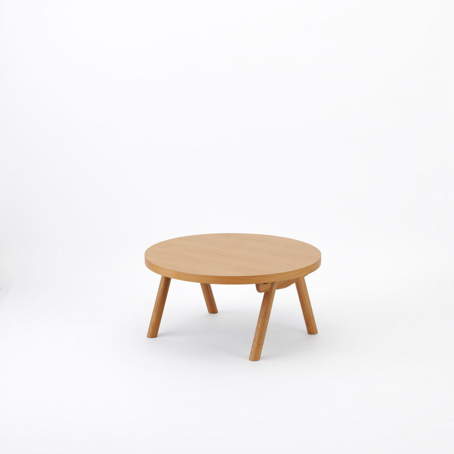 KUUM Living Table Φ850 オーク突板ナチュラル Wood