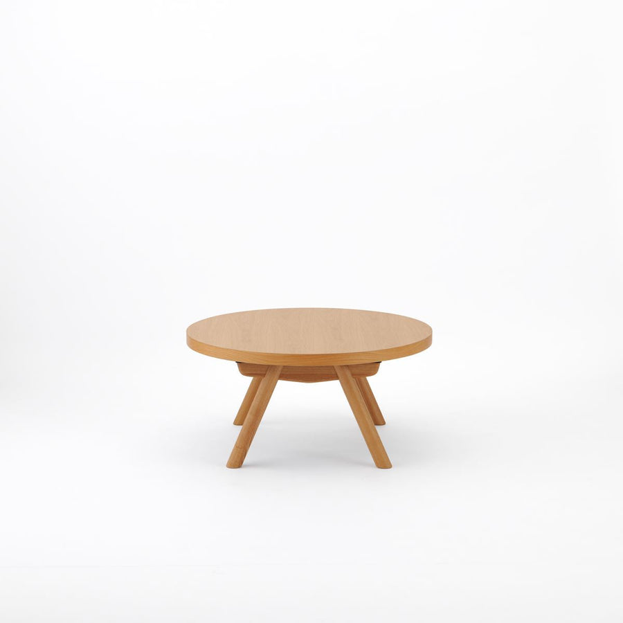 KUUM Living Table Φ850 オーク突板ナチュラル Wood