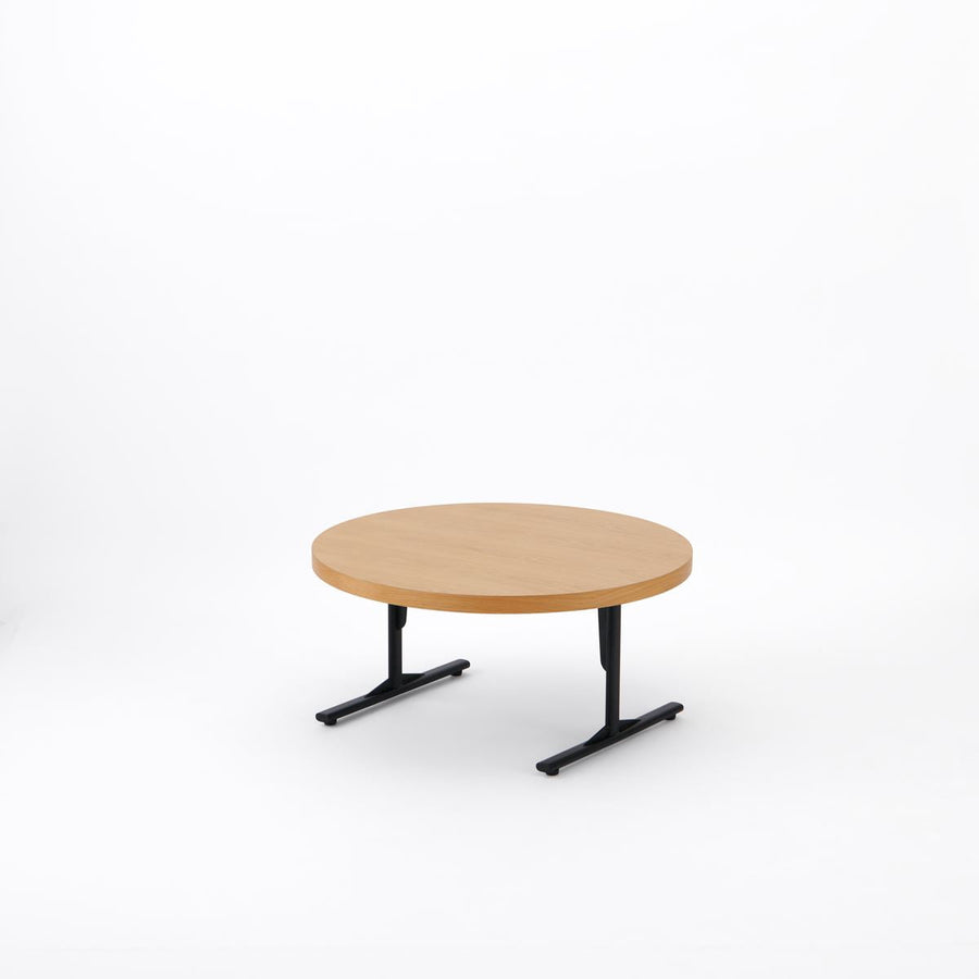 KUUM Living Table Φ850 オーク突板ナチュラル Steel