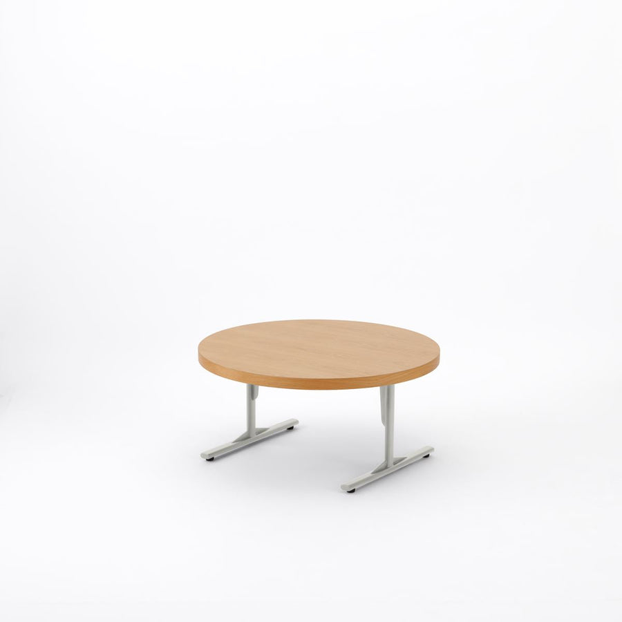 KUUM Living Table Φ850 オーク突板ナチュラル Steel
