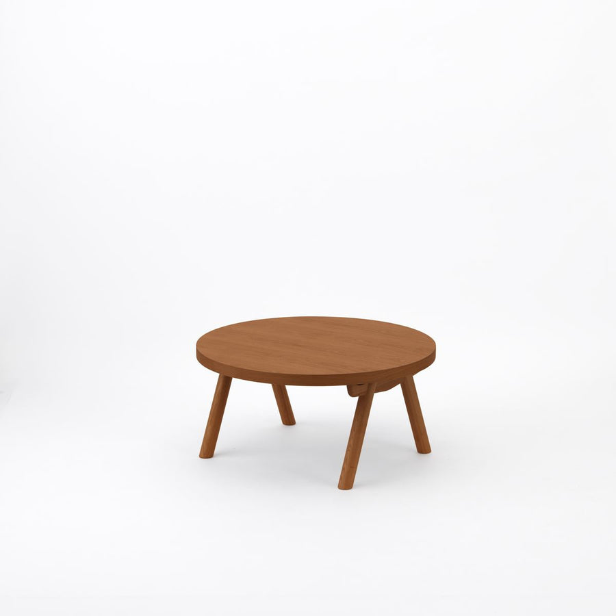 KUUM Living Table Φ850 オーク突板ブラウン Wood