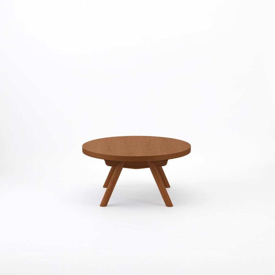KUUM Living Table Φ850 オーク突板ブラウン Wood
