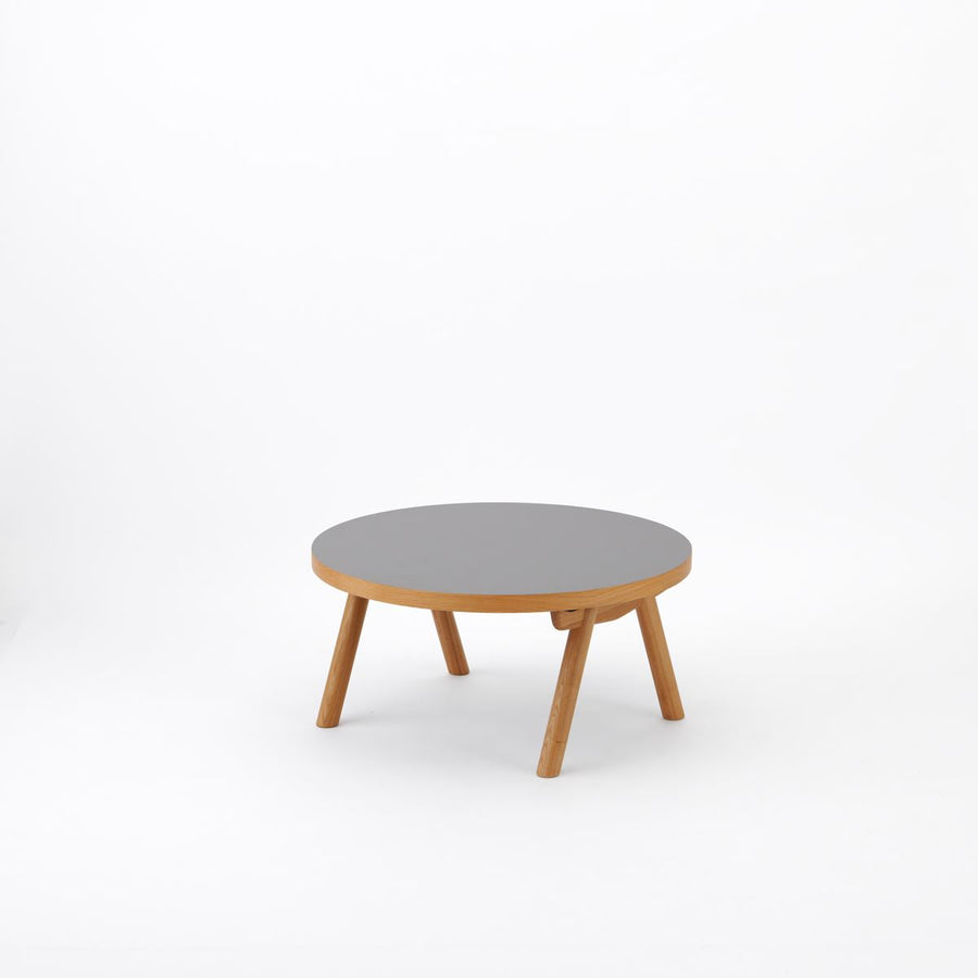 KUUM Living Table Φ850 メラミングレー Wood