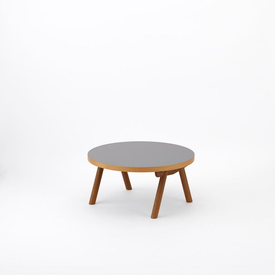 KUUM Living Table Φ850 メラミングレー Wood