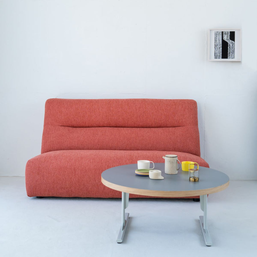 KUUM Living Table Φ850 メラミングレー Wood