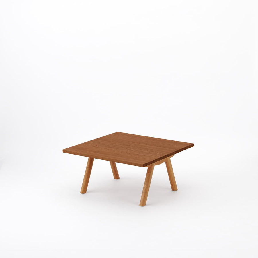 KUUM Living Table W800×D800 オーク突板ブラウン Wood