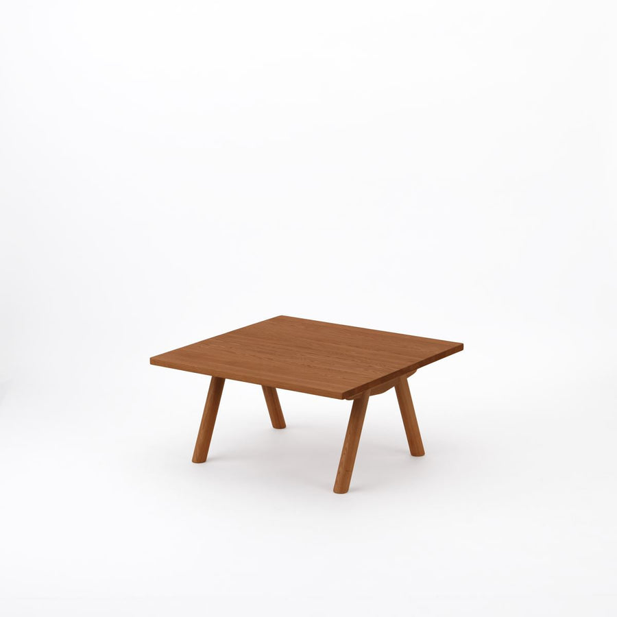 KUUM Living Table W800×D800 オーク突板ブラウン Wood