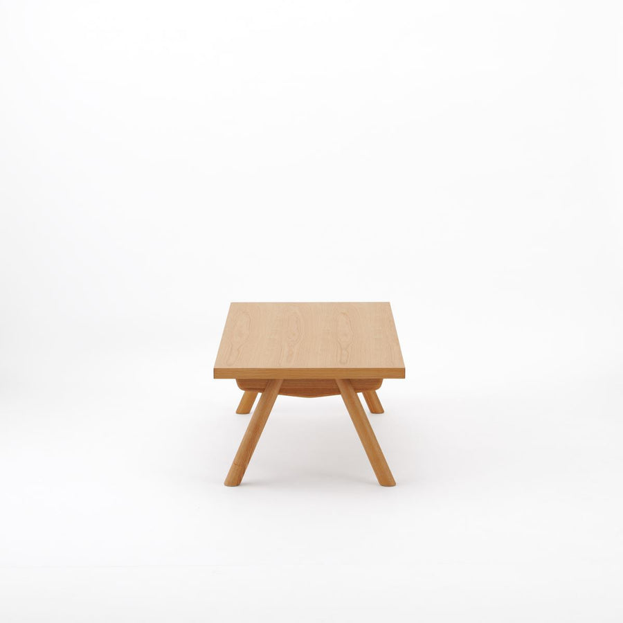 KUUM Living Table W1200×D600 アッシュ無垢材ナチュラル Wood