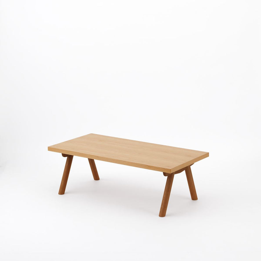 KUUM Living Table W1200×D600 アッシュ無垢材ナチュラル Wood
