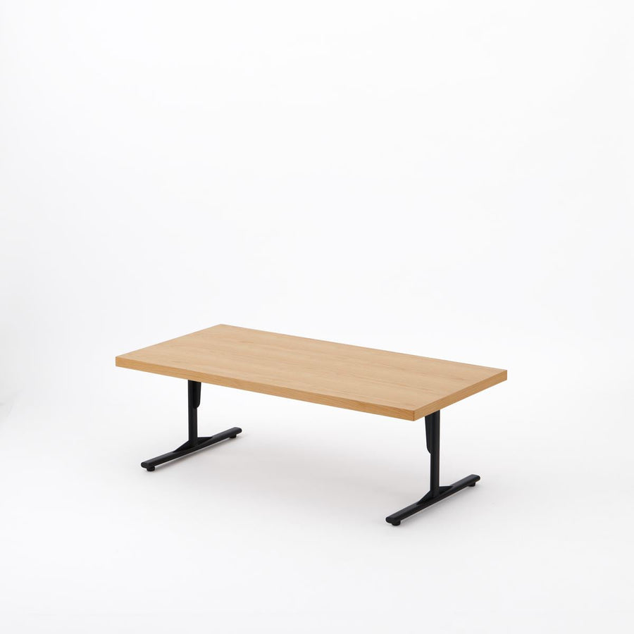 KUUM Living Table W1200×D600 アッシュ無垢材ナチュラル Steel