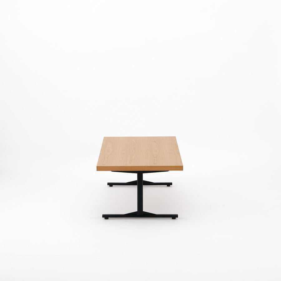 KUUM Living Table W1200×D600 アッシュ無垢材ナチュラル Steel