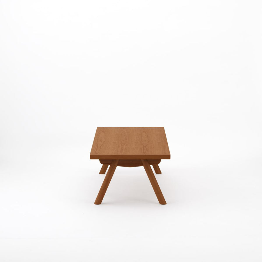 KUUM Living Table W1200×D600 アッシュ無垢材ブラウン Wood
