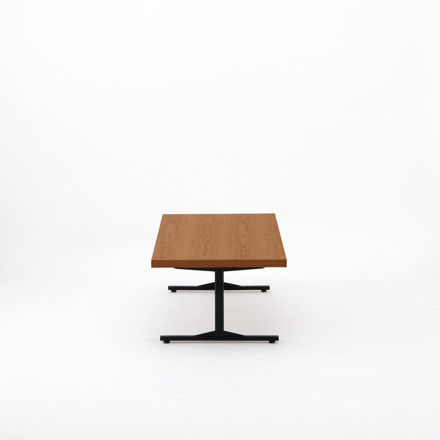 KUUM Living Table W1200×D600 アッシュ無垢材ブラウン Steel