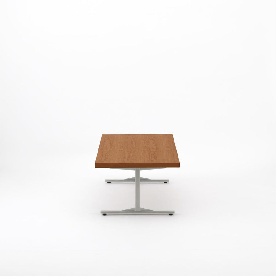 KUUM Living Table W1200×D600 アッシュ無垢材ブラウン Steel