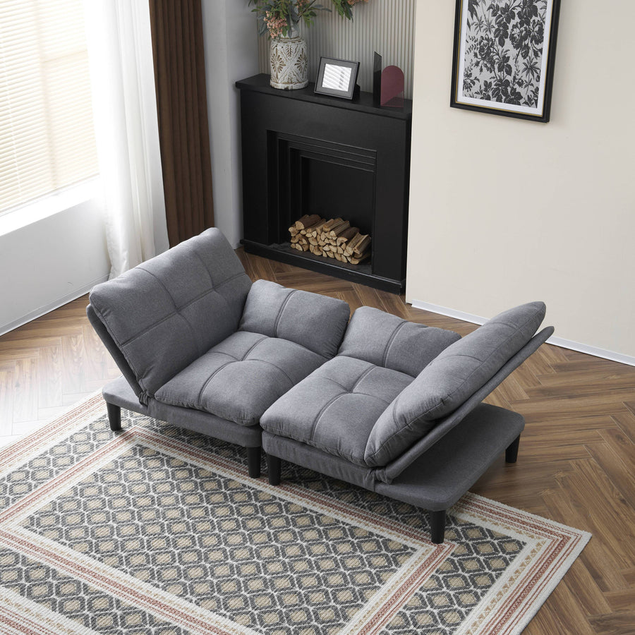 3-level adjustable 2-seater couch sofa bed