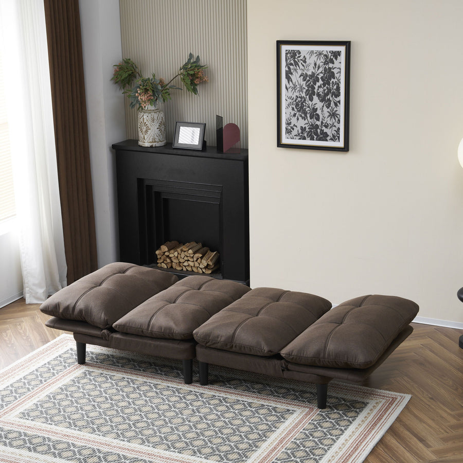 3-level adjustable 2-seater couch sofa bed