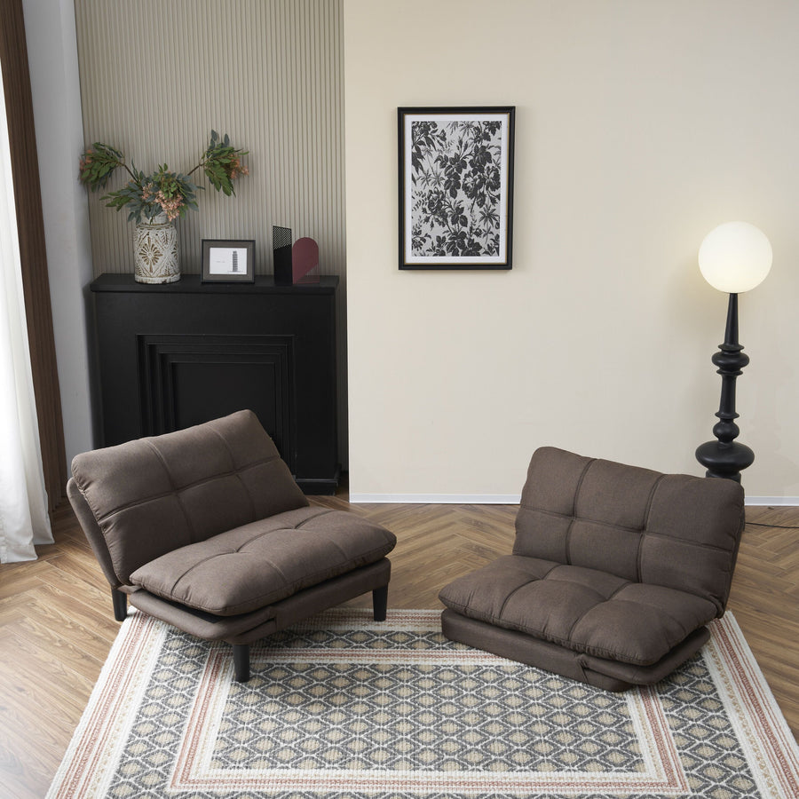 3-level adjustable 2-seater couch sofa bed