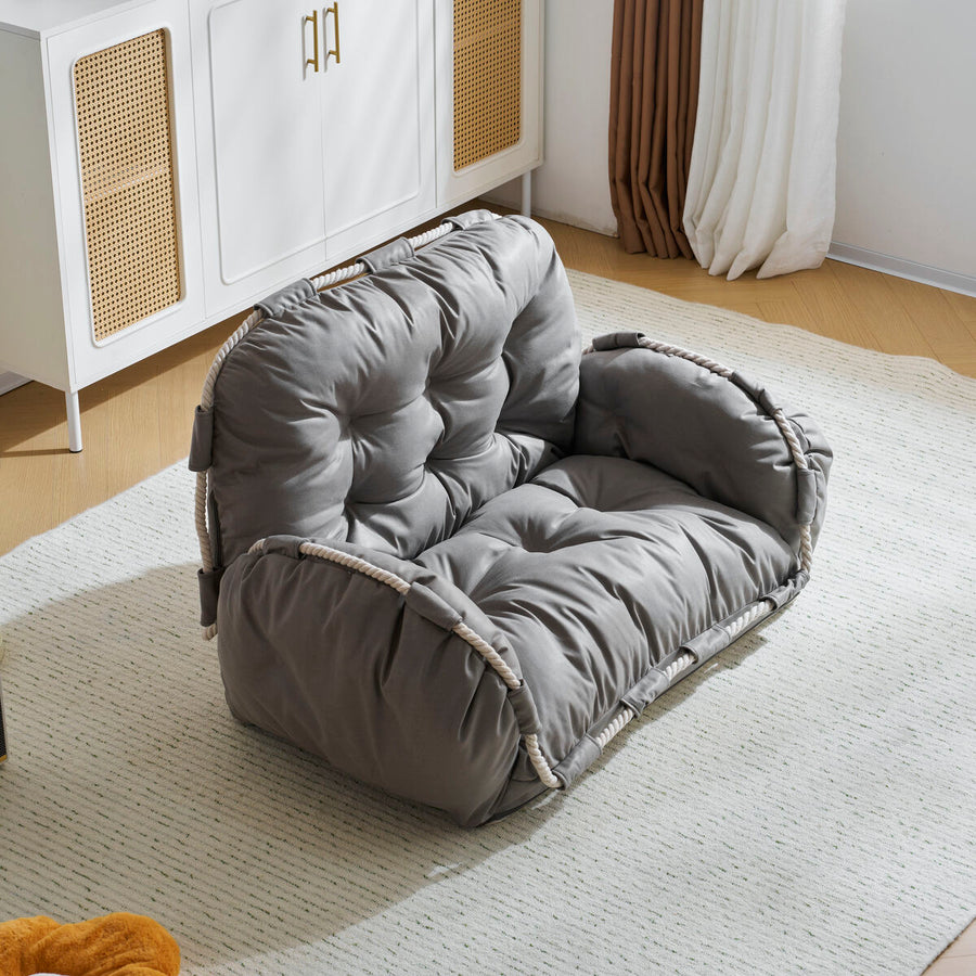 6-level adjustable reclining sofa with armrests