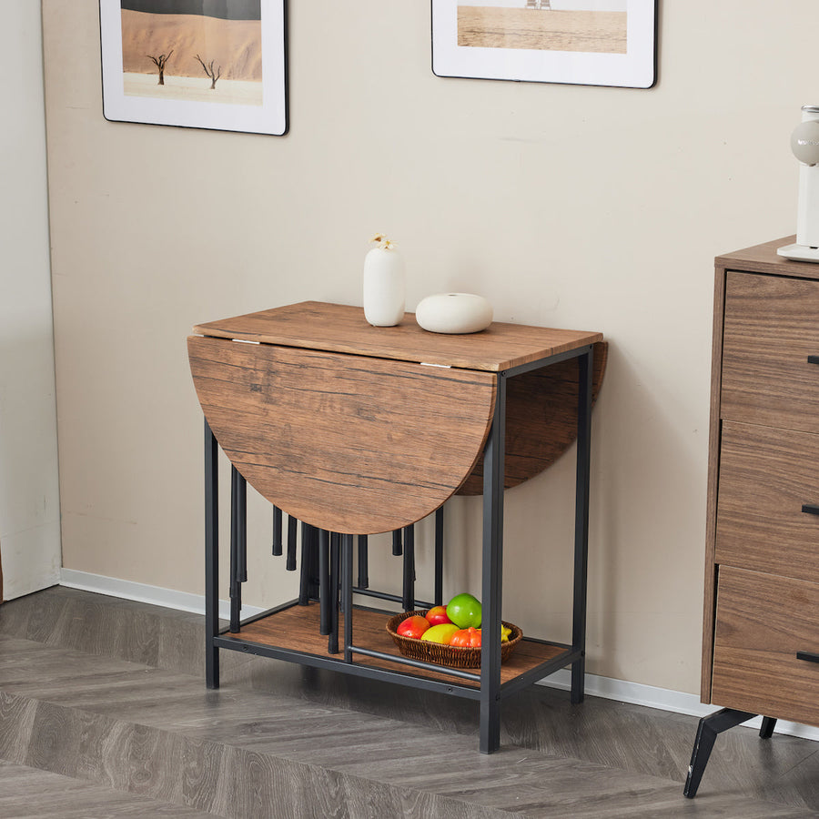 Round dining table and chairs set of 5