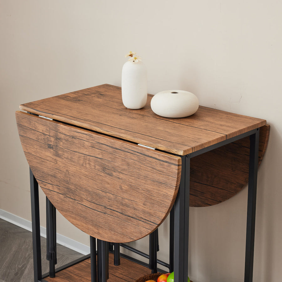 Round dining table and chairs set of 5