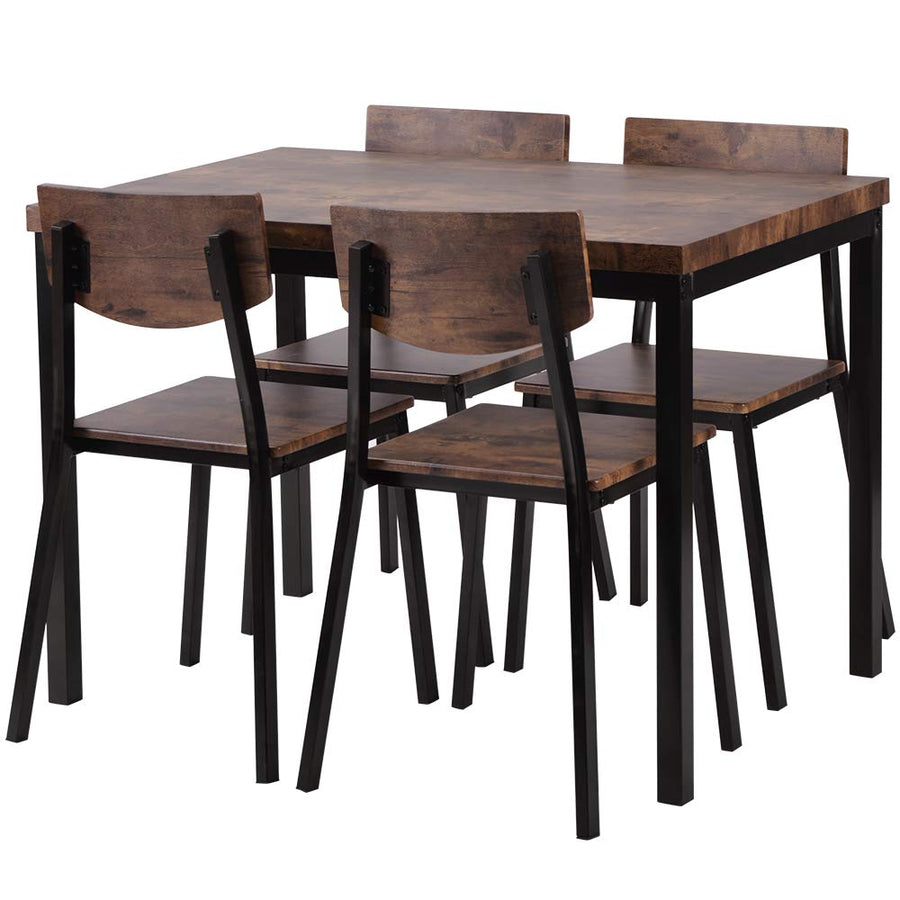Wooden dining set of 5