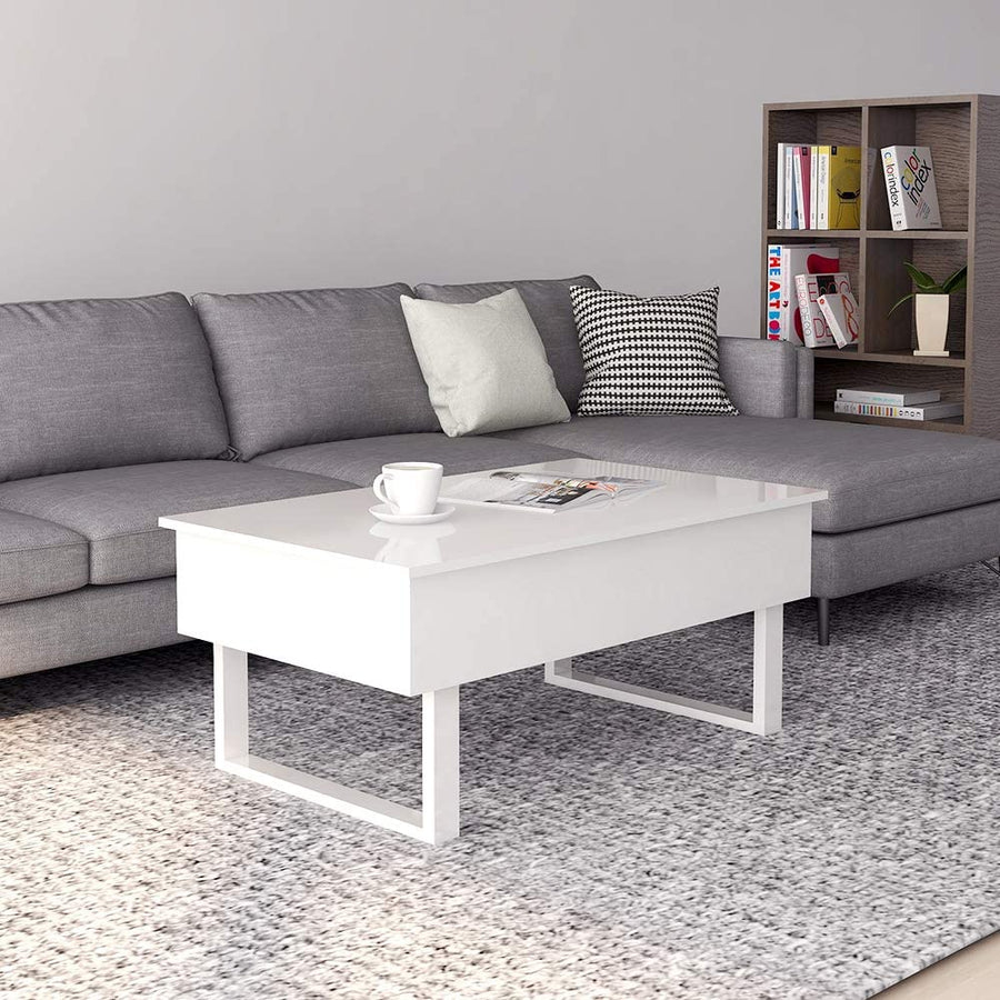 Modern style lift-up coffee table