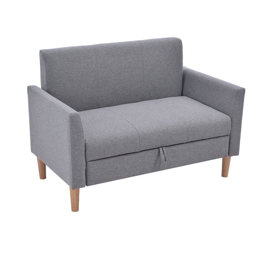 2-seater sofa bed with storage