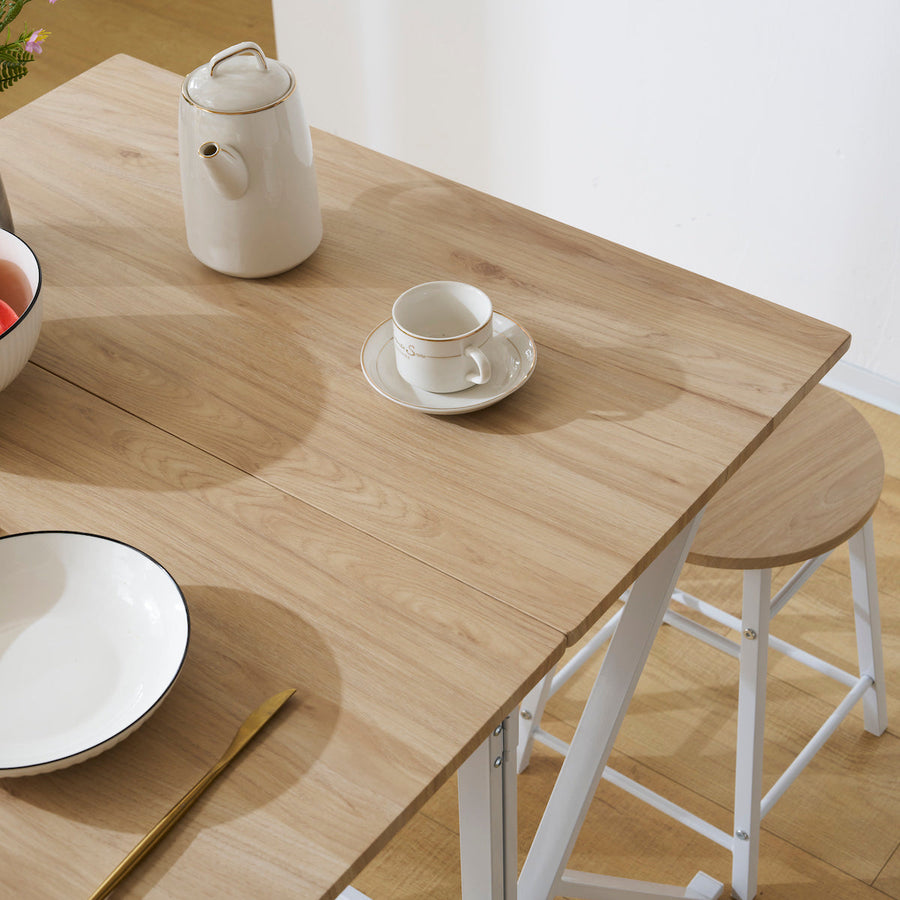 Steel dining table 5-piece set