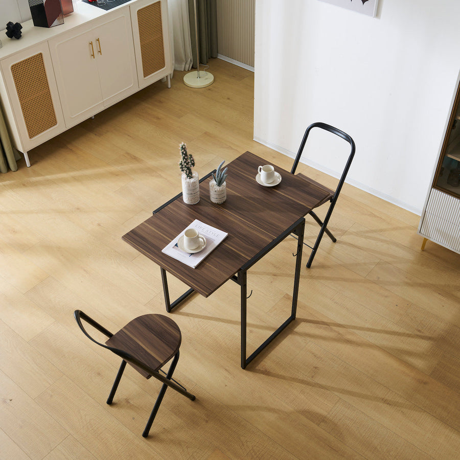 Foldable compact dining 3-piece set