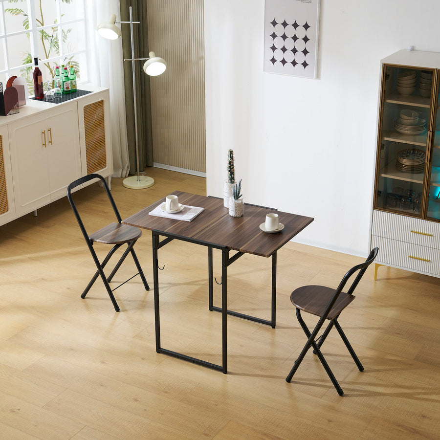 Foldable compact dining 3-piece set