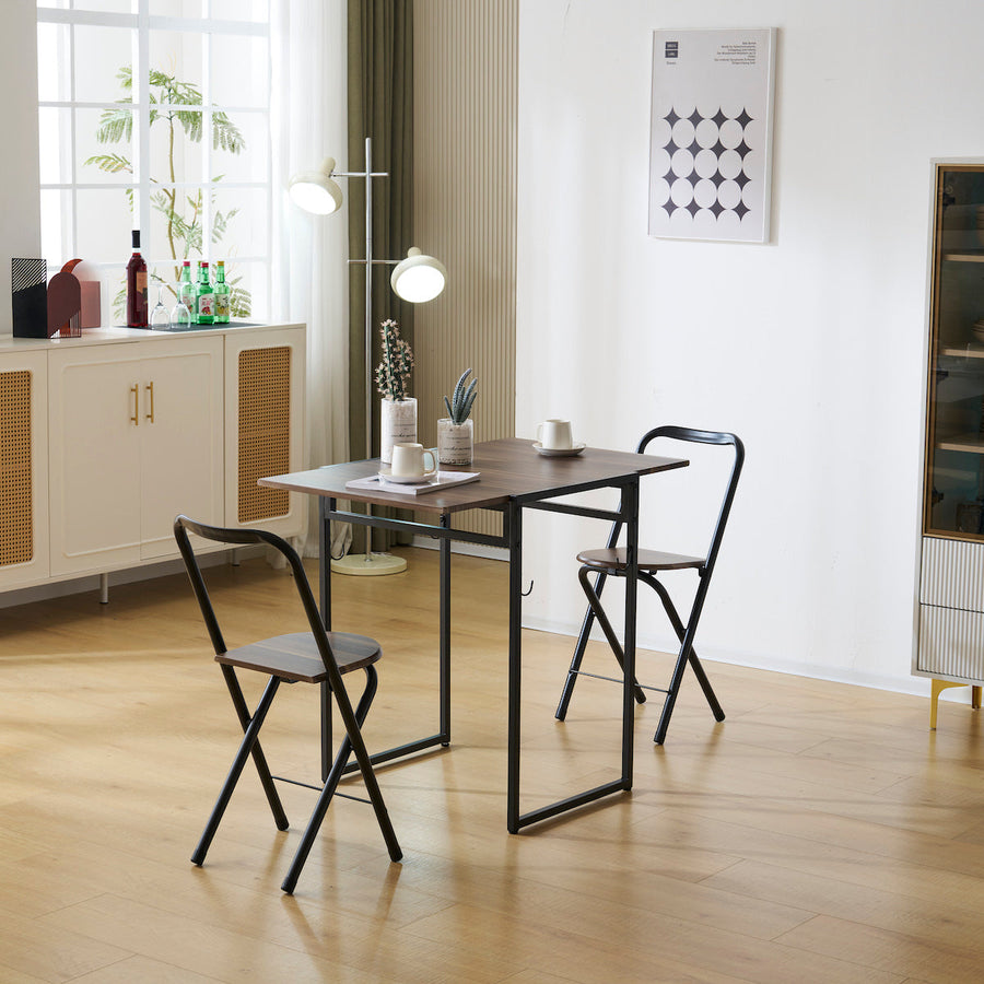 Foldable compact dining 3-piece set