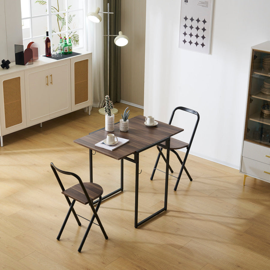 Foldable compact dining 3-piece set