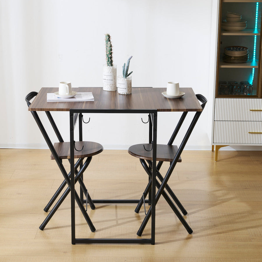 Foldable compact dining 3-piece set