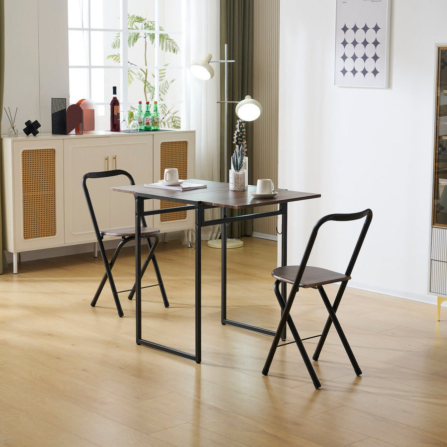 Foldable compact dining 3-piece set