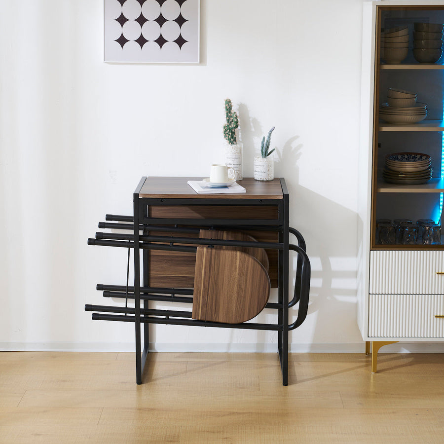 Foldable compact dining 3-piece set