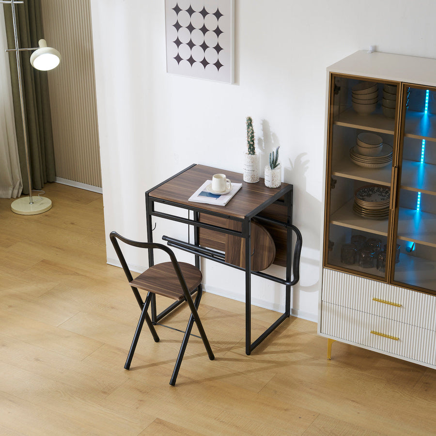 Foldable compact dining 3-piece set