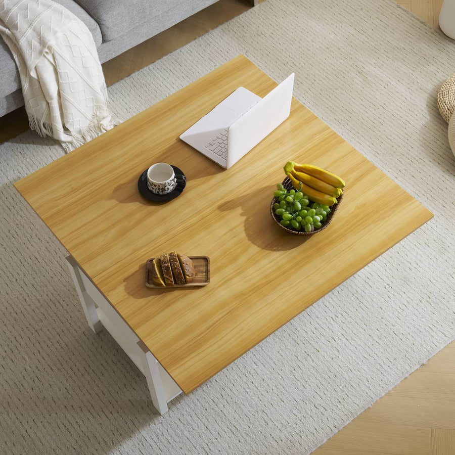 Lift-up storage center table
