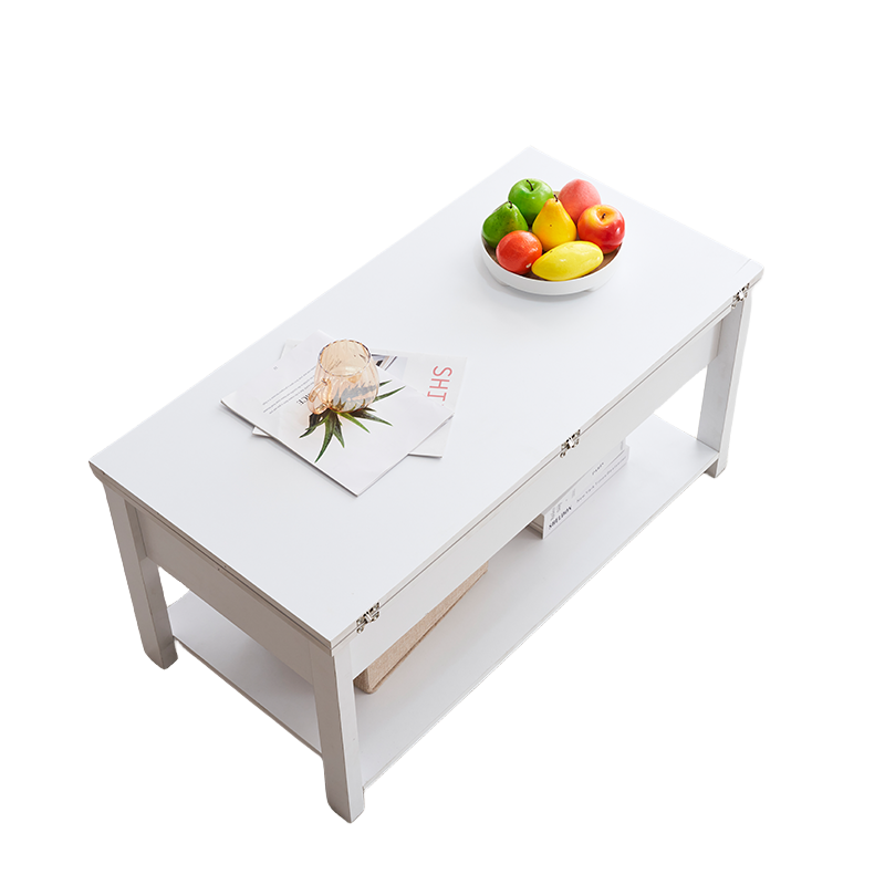 Lift-up storage center table