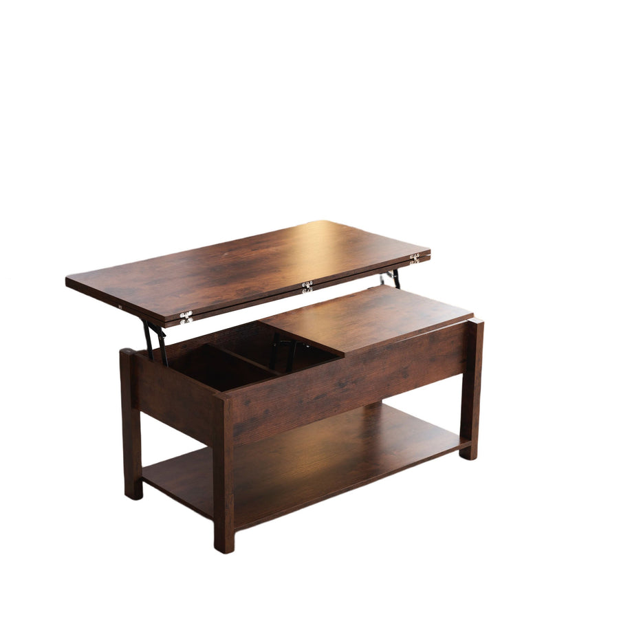 Lift-up storage center table