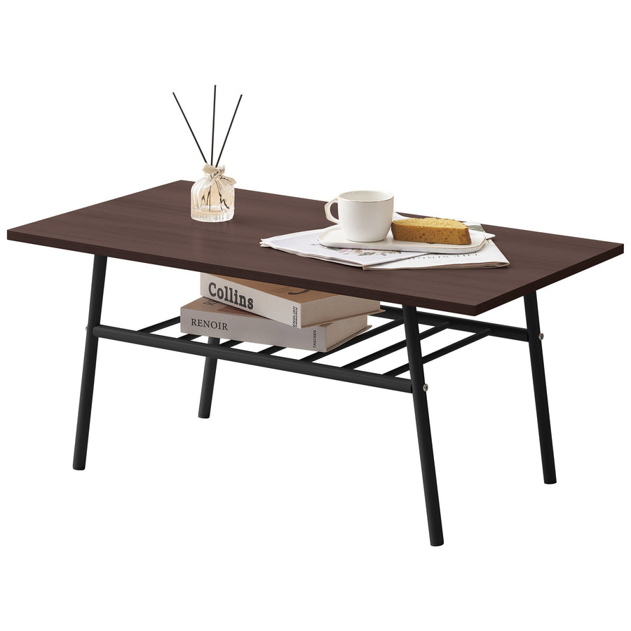 Natural style wooden low table