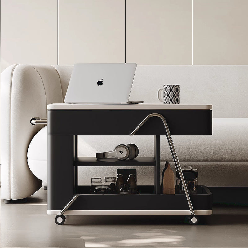 Multifunctional coffee table on casters